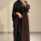 Long Blazer Trench Marron
