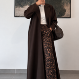 Long Blazer Trench Marron